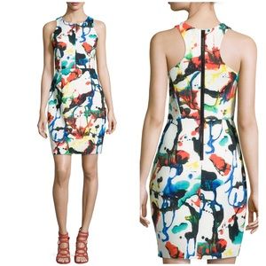 NEW MILLY Expressionist Racerback Sheath Dress